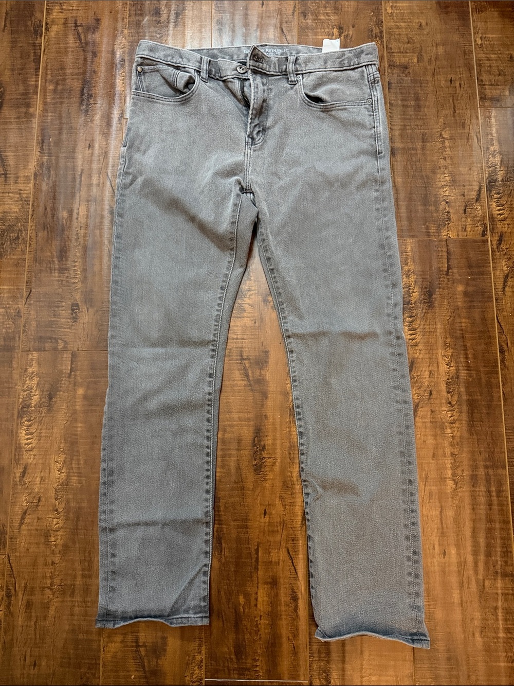 Banana Republic Men's Slim Straight Jeans in Light Gray